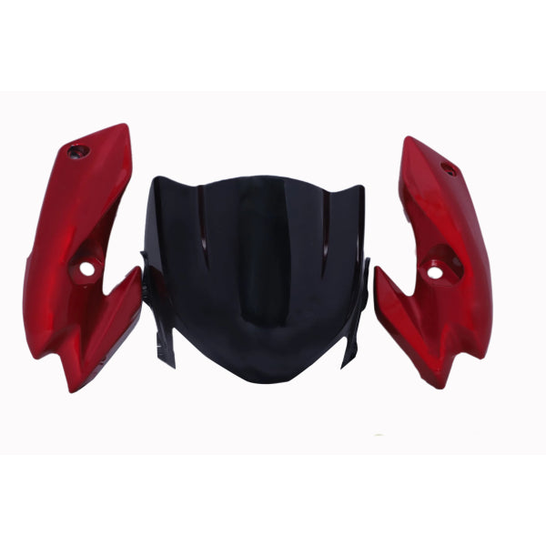 bike visor glass hero hunk headlight visor Head Light Visor/mask-hero Hunk Candy Blazing Red -- hunk – Bike Spares