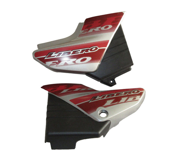 Side Panel Side Cowl Set Fit For Yamaha Libero G5 Boon Silver Red Sticker For Red Bike