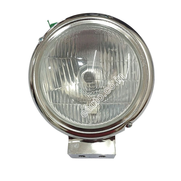 Head Light Set for Bajaj Avenger (Chrome Rim with Clear Bulb