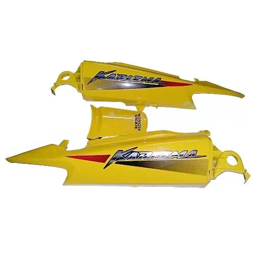 Karizma R Side Panel Tail Panel Set of 3 Pieces for Hero Karizma R, Yellow Colour ...