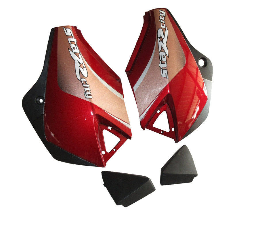 Side Panel Side Cowl Set Fit For TVS StarCity Old Model Flame Red