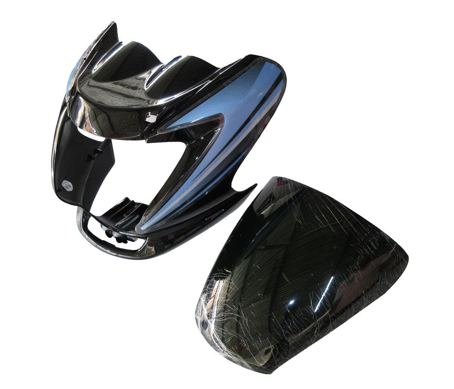 Headlight Visor Fit For Hero Passion Pro Black Blue Sticker BP Bike Spares