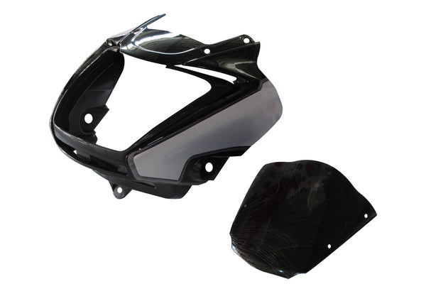 Headlight Visor Fit For Hero Splendor i-Smart Black (Silver Sticker ...