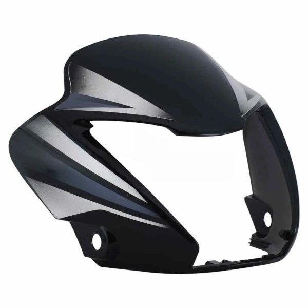 Headlight Visor for Hero Splendor NXG Black (silver Sticker) – Bike Spares