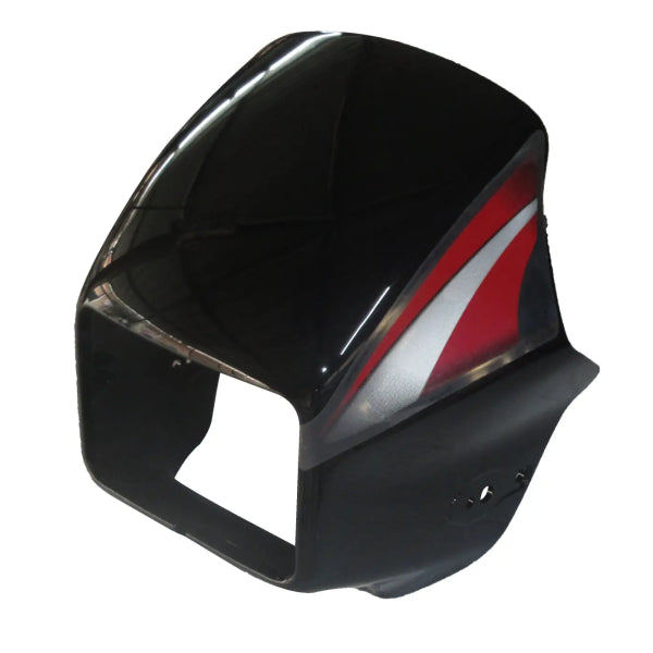 Head Light Visor/mask-hero Splendor Pro Black (red Stk) -- hero-honda ...