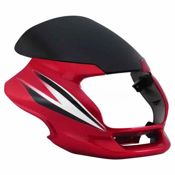 Headlight Visor for Hero Super Splendor Latest (type 3), Red Colour ...