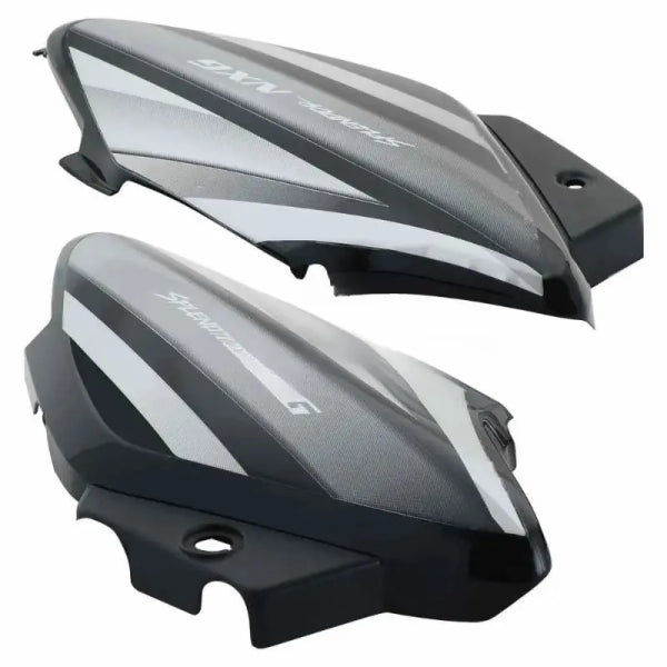Side Panel/Side Cowl Set for Hero Splendor NXG Black (silver Sticker ...